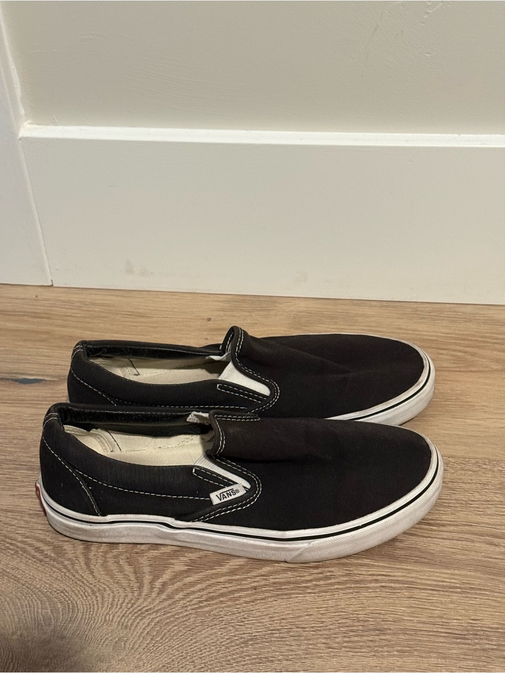 Vans Black Canvas Slip-On Men's Loafers